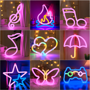 Özel zemin doğum günü zemin ışıklı işaret neon <span class=keywords><strong>led</strong></span> işareti sevimli şeyler figura anime odası dekor ışıkları