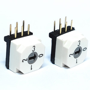 Elektronik Dip anahtarı 10x10mm 6 Pin Dip anahtarı 4,8,10,16 pozisyon dijital kod döner anahtar - Product Image 4