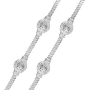 30 Pixels/Set <strong>23mm</strong> Addressable RGB 3D <strong>LED</strong> Pixel Ball Light DC12V WS2811 IC 2LEDs/0.48W IP68 Clear/Black Wire 3 Core XConnect - Product Image 3
