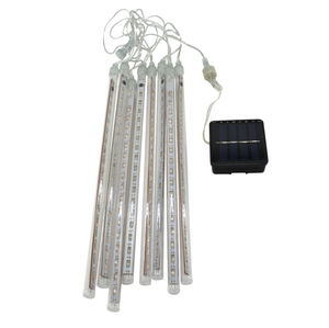 30ซม.Solar ฝนดาวตก String LED กลางแจ้งแสงแขวนต้นไม้ดาวตกไฟตกแต่ง