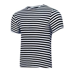 UD hakiki rus tarzı kısa kollu erkek t-shirtü siyah çizgili paraşütçü üst