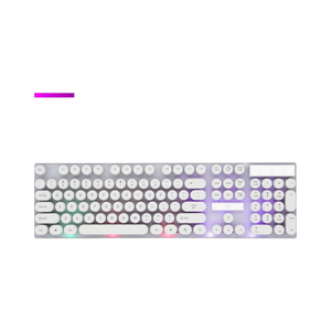 Excelente calidad, ERGONOMICA, 114 teclas, teclado de PC RGB con cable, interfaz USB, teclado Multimedia para juegos de ordenador