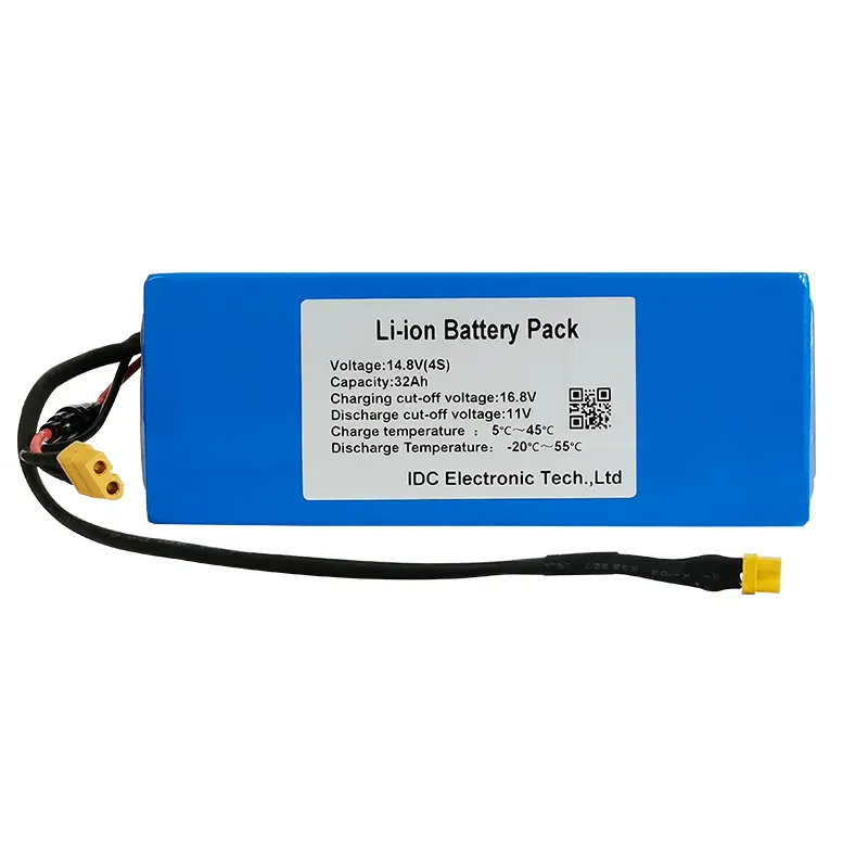 अनुकूलित 14.8 v 4 एस लाइपो बैटरी 21.6V 36v 20ah 30ah 14.8 v रिचार्जेबल बैटरी 14.8 v 32ah एजीएम बैटरी