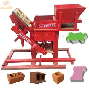 Pequeño pavimento bloque barro arcilla ladrillo fabricación maquinaria precio en la India SriLanka arcilla manual enclavamiento máquina de fabricación de ladrillos - Product Image 1