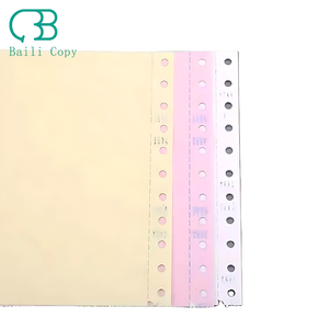 Papel de copia sin carbón al por mayor de fábrica 100% pulpa primaria papel de forma de computadora NCR de 3 capas - Product Image 5