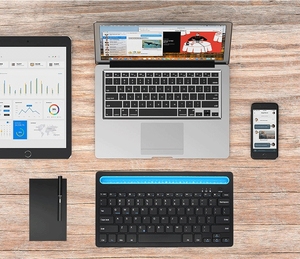 High Quality Wireless Multi-channel bluetooth <strong>Keyboard</strong> for 7inch Tablet Pc Smartphone Laptop Tablet Pc <strong>Keyboard</strong> - Product Image 2