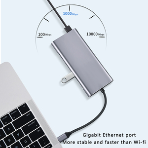 Usb c Hub Multiport Adapter with Pd/USB3.0/RJ45/ VGA USB3.0 11 Splitter Port Type C HUB for Macbook Pro Air Pc <strong>Computer</strong> - Product Image 2