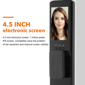 Serratura automatica di fascia alta con serratura per porte Smart videocitofono con blocco per impronte digitali 3D serratura di sicurezza per riconoscimento facciale - Product Image 6