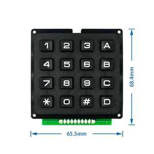 12 tasten 16 tasten 4 * 3 dünnschicht-schalter tastatur 4 * 4 matrix-matrix-tastatur programm-signalsteuergerät für Arduino - Product Image 4