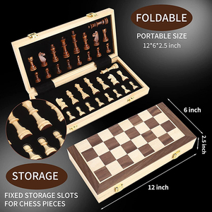 Sapele Wood Educational Toys Crafted Folding Board Delux Chess Game Setトーナメントゲーム (ティーンエイジャー向け)