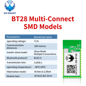 DX-SMART BT28 Multi-connessione modulo Bluetooth può collegare a 8 telefoni cellulari BLE 5.0 Dual UART comunicazione per Arduino