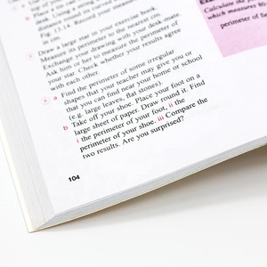 Libro de texto de tapa blanda de impresión bajo demanda, libro de matemáticas de papel offset para servicio de impresión de libros de escuela secundaria - Product Image 4