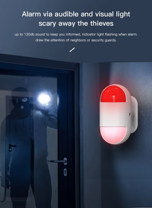 KERUI P7 PIR بجهاز تحكم عن بعد ، 125db ضوء صوتي بالأشعة تحت الحمراء للكشف عن أمان المنزل ملحقات إنذار - Product Image 5