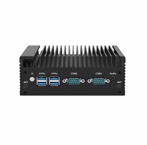 Intel Core I3 Mini PC 2 LAN 2 COM Computadora industrial integrada sin ventilador de cuatro núcleos con ranura para tarjeta SIM - Product Image 2