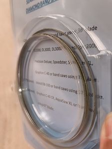 شفرة منشار شريطي صناعية من الفولاذ المقاوم للصدأ 37718 لقطع الزجاج والحجر، قابلة للحام لجلاخة الزوايا DB-100 - Product Image 2