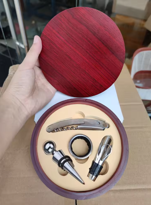 Coffret en bois rosé pack 2