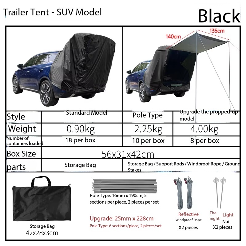 Modelo de suv-negro