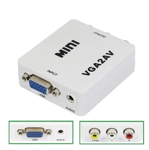 Mini VGA2AV Converter Adapter <strong>VGA</strong> <strong>to</strong> AV <strong>RCA</strong> Converter - Product Image 2