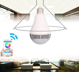 App kontrolü renkli ışık E27 LED ampul hoparlör - Product Image 3