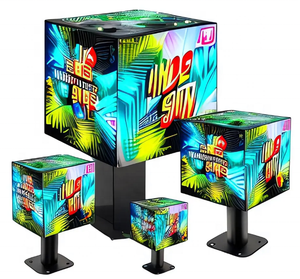 M-Shine 4G Wifi App-Steuerung Magic LED-Bildschirm P2 P2.5 P3 Voll farbe 4 Seiten 5 Seiten LED-Werbe schild Magic Cube LED-Anzeige - Product Image 1