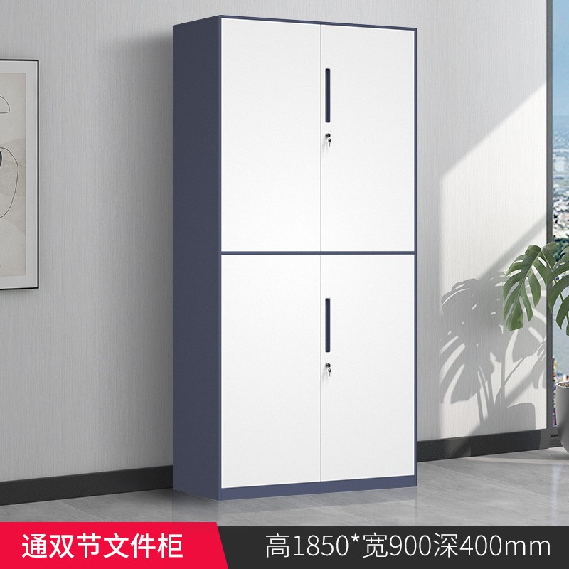 Double-section filing cabinet