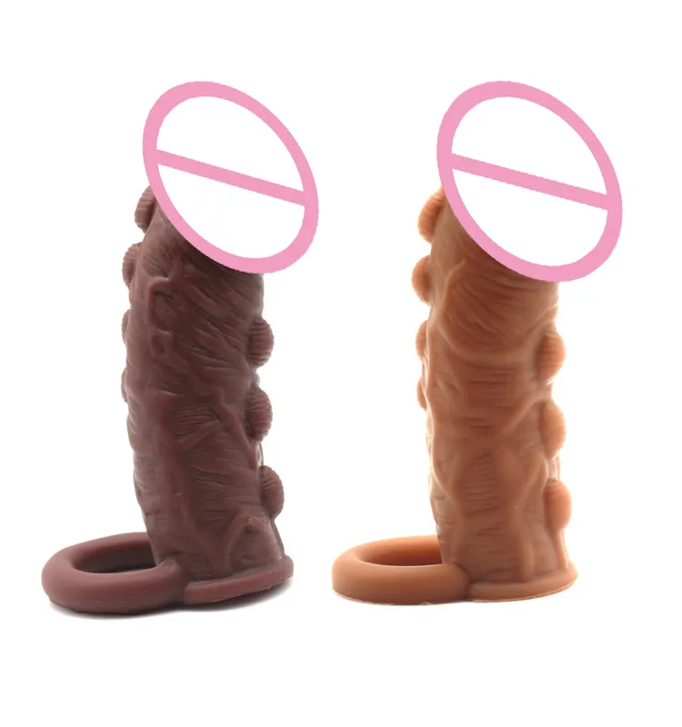 Hot Sale Männlich Kondom Sexspielzeug Für Männer Penis Ring Hahn Ärmel Vergrößerung Verlängern Kondome Pro Penis Extender Ärmel