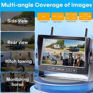 7INCH <strong>Wireless</strong> <strong>Backup</strong> Camera with DVR Support 512G Max for RVs, Trucks &amp; Trailers - 1080P HD DIY Installation Compatible Furrion