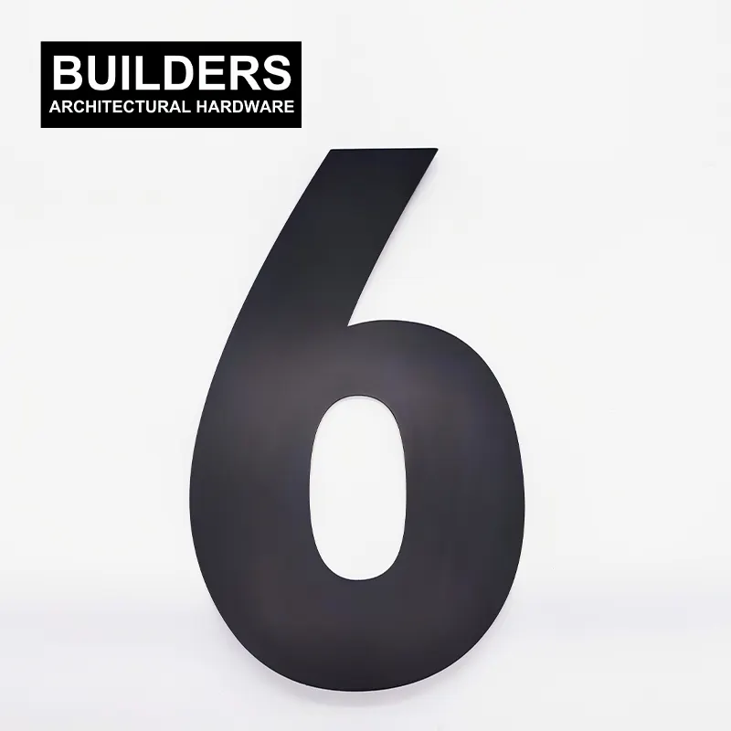 Número de acero inoxidable para publicidad de constructores, placa Número de gran tamaño, 300/500mm, números de casa