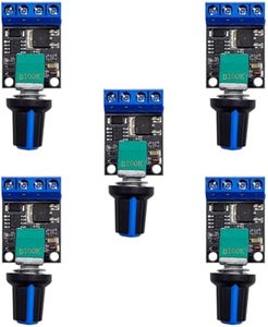Aismartlink Mini motore DC PWM regolatore di velocità modulo DC 5V-16V 10A regolabile regolatore di tensione variabile con interruttore di controllo
