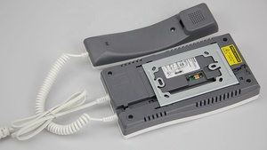 Teléfono de puerta de intercomunicador de audio de diseño simple, sistema de cableado 3 + N, auricular de 1 botón para familias múltiples