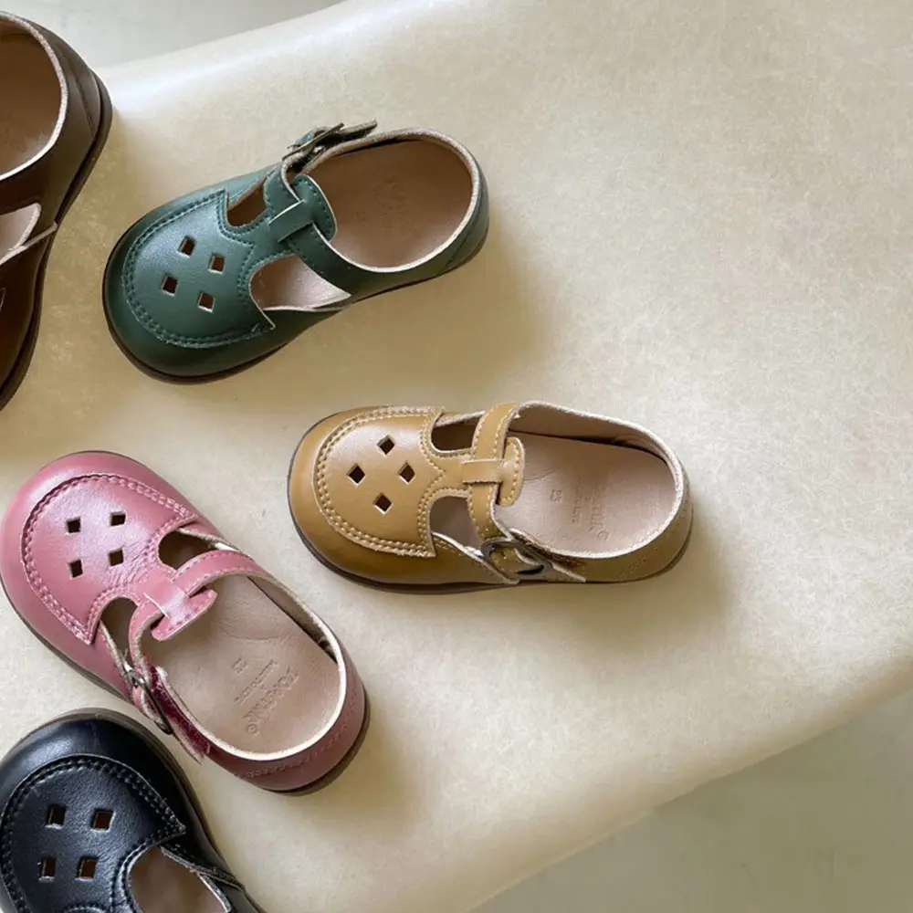 2022 scarpe da scuola in pelle per bambini all'ingrosso con suola morbida di nuovo Design