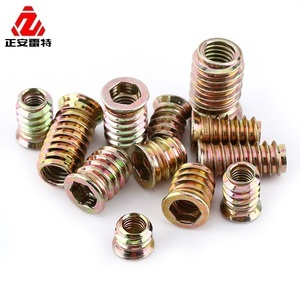 Fabrika mobilya dişli ekler ahşap ekle somun M4/M5/M6/M8/M10 tipi D ekle somun - Product Image 2