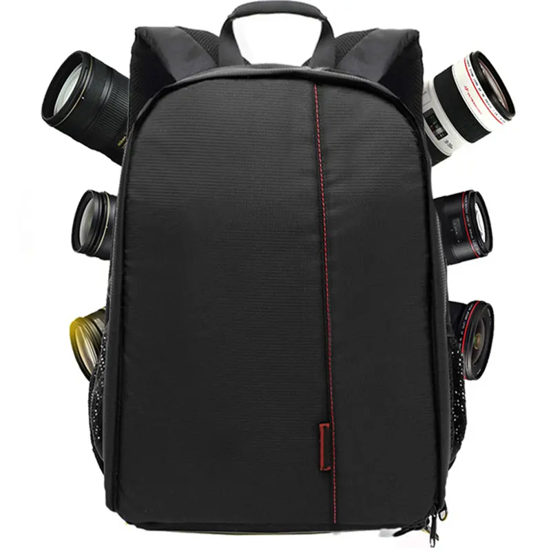 Высокая плотность водостойкий полиэстер рюкзак для камеры и ноутбука сумка с несколькими карманами фотография сумка для фотоаппарата DOM103
