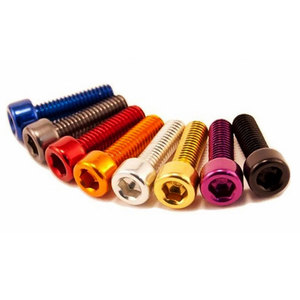 7075 6061 personalizado M2 M3 M4 M5 M6 métrico colorido Din912 botón cabeza hueca hexagonal tornillo de aluminio anodizado - Product Image 2