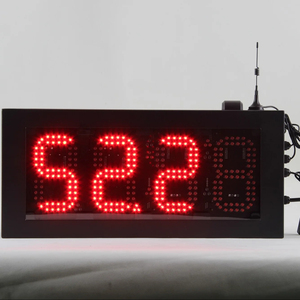 6-дюймовые 8888 маленькие светодиодные цифровые часы 7-сегментный цифровой дисплей с цифровым номером светодиодные знаки времени и температуры - Product Image 1