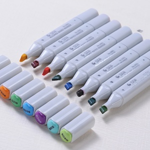 Sta High Quality <strong>Chisel</strong> Fiber <strong>Tip</strong> Alcohol Based <strong>Marker</strong> Pen 168 Dual <strong>Tip</strong> Art <strong>Markers</strong> Set for Stationery