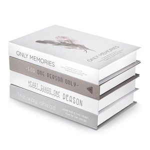 Custom Designer Set of 4 Decorative <strong>Books</strong> Decor <strong>Book</strong> Boxes for Home Decoration - Product Image 1