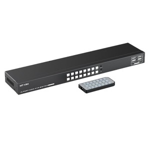 4K 30Hz Full HD <strong>KVM</strong> <strong>Switch</strong> 16 <strong>Input</strong> USB Out V1.4 HD Video Switcher with IR for Monitors