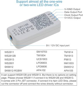 Контроллер eSann для мобильного телефона APP BT Pixel SP110E для светодиодных лент <span class=keywords><strong>WS2811</strong></span> WS2812B SK9822 APA102 - Product Image 3