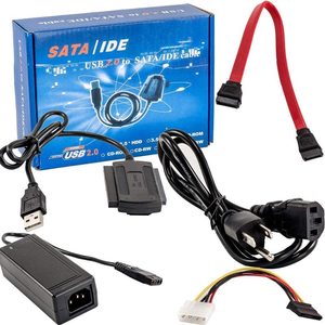 SATA PATA <strong>IDE</strong> Drive to <strong>USB</strong> 2.0 Adapter Converter Cable for 2.5 3.5 Inch Hard Drive Disk with External AC Power Adapter - Product Image 3