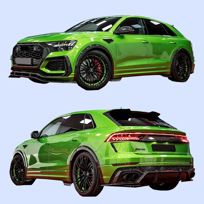 Adatto per Audi RS Q8 modified ABT car kit in fibra di carbonio anteriore e labbro posteriore spoiler wind blade ruota sopracciglia