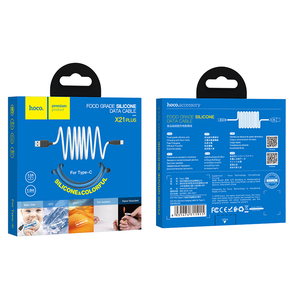 HOCO X21 Plus Silicone Charging Cable for Type-C(<strong>L</strong>=1M) - Product Image 1