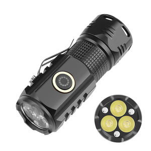 Compact Emergency <strong>LED</strong> Flashlight Type-C USB Super Bright Mini Pocket Size Tactical Flashlights High Lumens Outdoor Camping Torch - Product Image 1