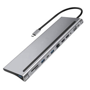 12 in 1 Hub <strong>Type</strong> <strong>C</strong> VGA <strong>Adapter</strong> PD <strong>USB</strong> <strong>3.1</strong> Audio Video <strong>C</strong> Hub to <strong>Usb</strong> <strong>Adapter</strong> Laptop Docking Station <strong>Usb</strong>-<strong>c</strong> Hub - Product Image 1
