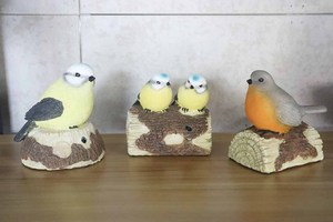 ตกแต่งบ้านดำเนินการแบตเตอรี่ Chirping เซ็นเซอร์เคลื่อนไหวนกเรซิ่นร้องเพลงนกที่มีตรวจจับการเคลื่อนไหวนำ - Product Image 6