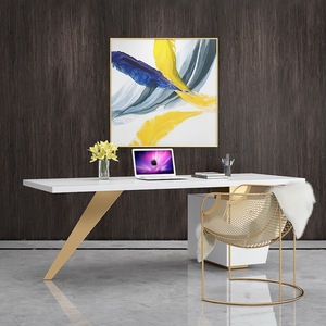 Großhandel einfaches Design skandi navis chen Luxus Massivholz Schreibtisch Home Office Computer Tisch weiß kleinen Schreibtisch - Product Image 3