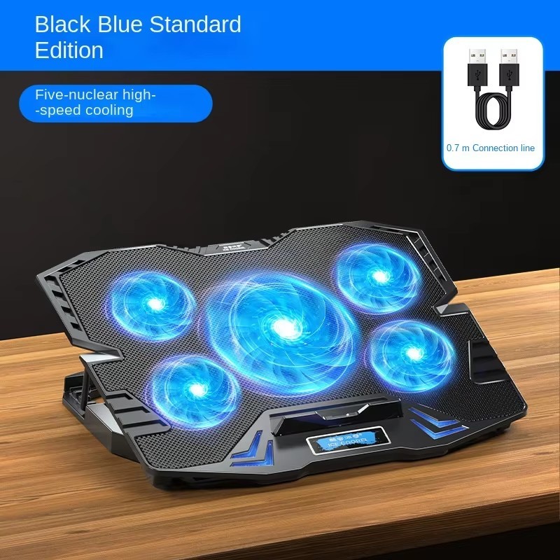 Negro y azul, versión táctil de alta gama - luz azul con adaptador.