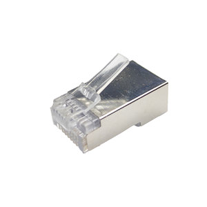 Blindado RJ 45 8 Pin Cat 5 Jack Ethernet Red chapada en oro STP FTP 8P8C Cat5e RJ45 Conector Enchufe modular - Product Image 3