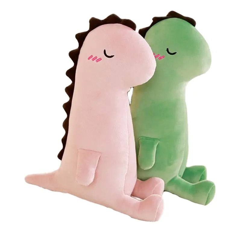 Dinosaurio de juguete de peluche para niños, peluche de dinosaurio rosa, almohada, artículos personalizados