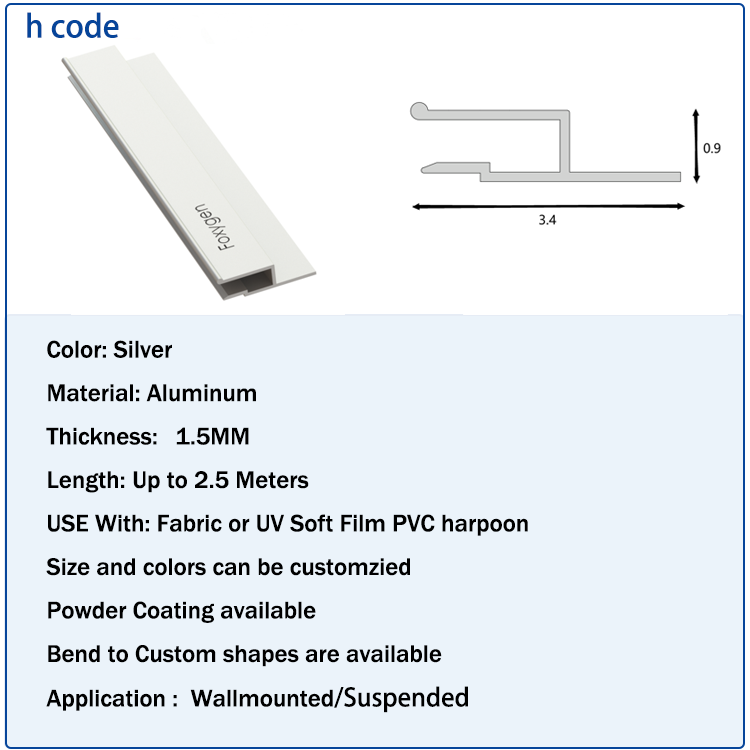 Classique F Aluminium 1m